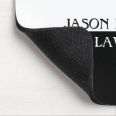 Schwarz-Weiß personalisieren Mousepad (Ecke)