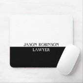 Schwarz-Weiß personalisieren Mousepad (Mit Mouse)