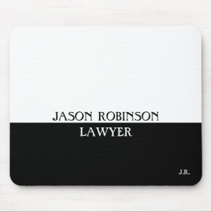 Schwarz-Weiß personalisieren Mousepad