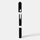 Schwarz-Weiß-Personalisiert Case-Mate iPhone Hülle (Rückseite / Links)