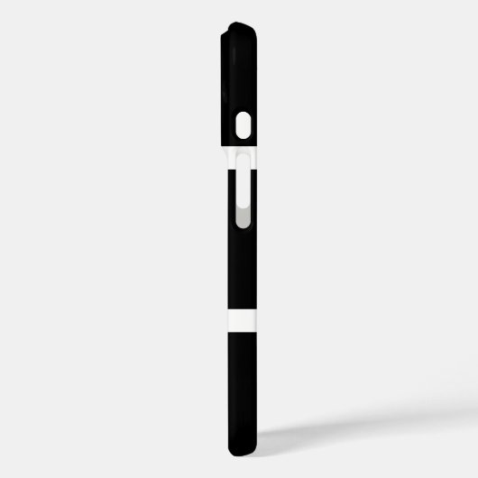 Schwarz-Weiß-Personalisiert Case-Mate iPhone Hülle (Rückseite / Links)