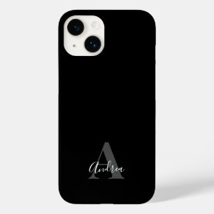 Schwarz & Weiß   Persönlicher Anfangsbuchstabe Nam Case-Mate iPhone 14 Hülle