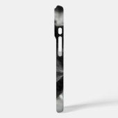 Schwarz-Weiß-Petalen Case-Mate iPhone Hülle (Rückseite / Links)