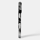 Schwarz-Weiß-Petalen Case-Mate iPhone Hülle (Rückseite / Rechts)