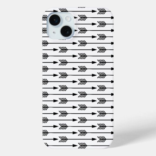 Schwarz-Weiß-Pfeile Case-Mate iPhone Hülle (Rückseite)