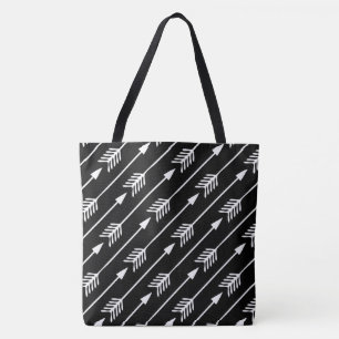 Schwarz-Weiß-Pfeile Tasche