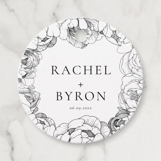 Schwarz-Weiß-Pfennig Geschenkanhänger (Vorderseite)