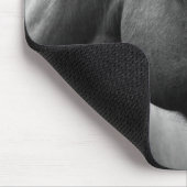 Schwarz Weiß Pferd Mousepad (Ecke)