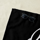 Schwarz-Weiß-Pferd zeichne Badetuch (Beispiel)