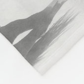 Schwarz-Weiß-Pferde Fleecedecke (Ecke)