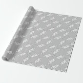 Schwarz-Weiß-Pferde Geschenkpapier (Ungerollt)