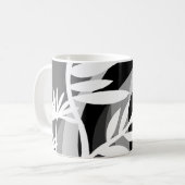 Schwarz-Weiß-Pflanze Kaffeetasse (Vorderseite Links)