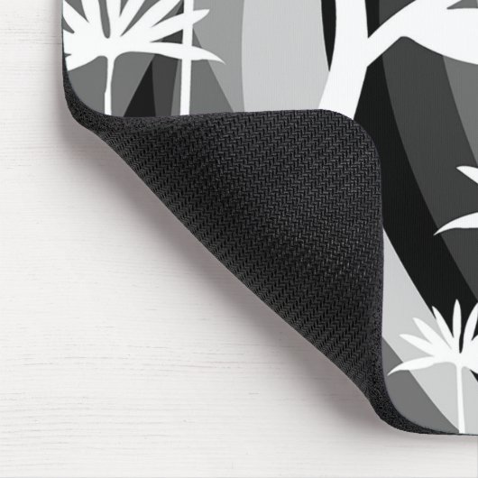 Schwarz-Weiß-Pflanze Mousepad (Ecke)