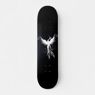 Schwarz-Weiß-Phoenix-Skate-Board von Brow Bird Skateboard