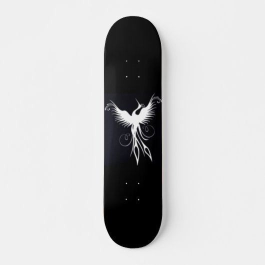 Schwarz-Weiß-Phoenix-Skate-Board von Brow Bird Skateboard (Vorne)