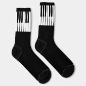 Schwarz-Weiß-Piano-Tastatur hinzufügen Socken (Rechts)