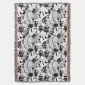 Schwarz-Weiß-Pilze Decke (Vorderseite Vertikal)