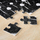 Schwarz-Weiß-Pilzkolonie-Foto Puzzle (Seite)