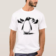 Schwarz-Weiß-Pinguin