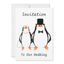 Schwarz-Weiß-Pinguine-Hochzeit