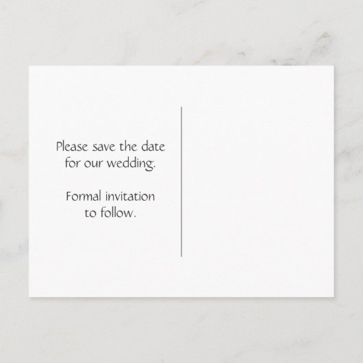 Schwarz-weiß Pink Polka Dots Save the Date Ankündigungspostkarte (Rückseite)