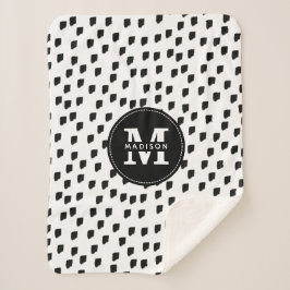 Schwarz-Weiß-Pinselstrich Sherpadecke