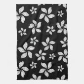 Schwarz-Weiß-Pinwheels Geschirrtuch (Vertikal)