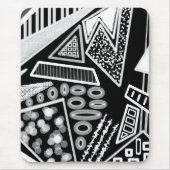 Schwarz-Weiß-Piste 2022 Inspiriert Mousepad (Vorne)