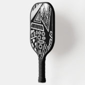 Schwarz-Weiß-Piste 2022 Inspiriert Pickleball Schläger (Links)