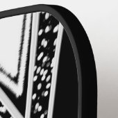 Schwarz-Weiß-Piste 2022 Inspiriert Pickleball Schläger (Linke Seite)