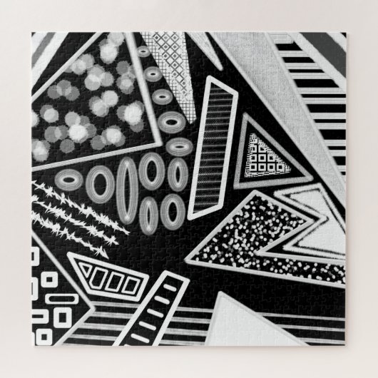 Schwarz-Weiß-Piste 2022 Inspiriert Puzzle (Horizontal)