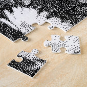 Schwarz-Weiß-Pixel-Kunst  Puzzle (Seite)