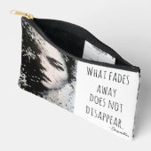 Schwarz-Weiß-Pixel-Portrait Zubehörtasche (Offen)