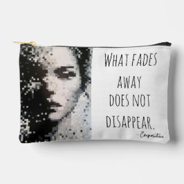 Schwarz-Weiß-Pixel-Portrait Zubehörtasche