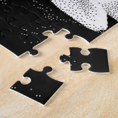 Schwarz-Weiß-Pixelart Puzzle (Seite)