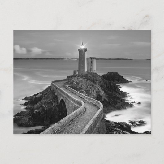 Schwarz-Weiß-Plouzane Postkarte (Vorderseite)