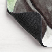 Schwarz-Weiß-Pointer-Hund Mousepad (Ecke)