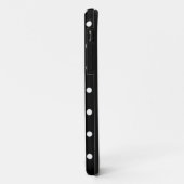 Schwarz-Weiß-Polka-Dot Case-Mate iPhone Hülle (Hinten/Links)