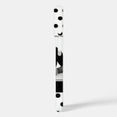 Schwarz-Weiß-Polka-Dot-Foto Case-Mate iPhone Hülle (Rückseite / Links)