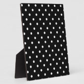 Schwarz-Weiß-Polka-Dot Fotoplatte (Seite)
