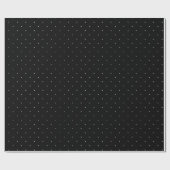 Schwarz-Weiß-Polka-Dot Geschenkpapier (Flach)