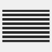 Schwarz-Weiß-Polka-Dot gestrichen Geschenkpapier Set (Vorderseite 3)