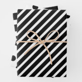 Schwarz-Weiß-Polka-Dot gestrichen Geschenkpapier Set (Beispiel)
