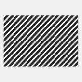 Schwarz-Weiß-Polka-Dot gestrichen Geschenkpapier Set (Vorderseite)