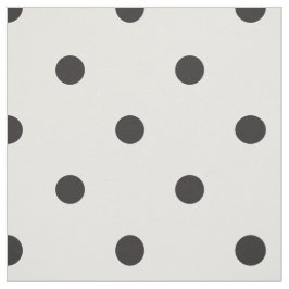 Schwarz-Weiß-Polka-Dot-Hübsches Muster Stoff