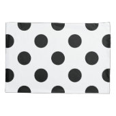Schwarz-Weiß-Polka-Dot Kissenbezug (Rückseite)