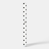 Schwarz-Weiß-Polka-Dot Monogramm mit Hot-Pink Case-Mate iPhone Hülle (Rückseite / Links)