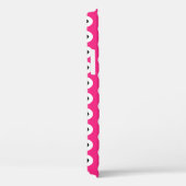 Schwarz/Weiß Polka Dot Rosa Hintergrund (änderbar) Case-Mate iPhone Hülle (Rückseite / Rechts)