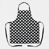 Schwarz-Weiß-Polka-Dot-Schürze Schürze (Vorderseite)
