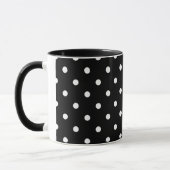 "Schwarz-Weiß-Polka-Dot" Tasse (Links)